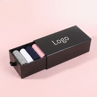 Recycelbare, individuell gestaltbare Mehrfachpack-Socken-Schachtel aus Karton mit matter Laminierung, Einweg-Geschenkverpackung für kleine Bekleidungsunternehmen im Großhandel