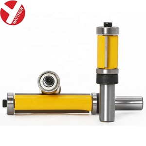 1/2inch và 12mm Vòng chân cắt tỉa và rãnh thẳng <span class=keywords><strong>Router</strong></span> bit lên và xuống đôi mang 2 fluents công cụ chế biến gỗ - Product Image 6