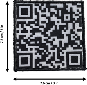 Vente en gros de patchs personnalisés avec <span class=keywords><strong>code</strong></span> <span class=keywords><strong>QR</strong></span>, brodés ou sublimés, à coudre sur les vêtements - Product Image 5