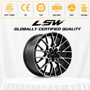 ล้อฟอร์จ LS8139 แบบหลายก้าน สีดำขอบกลึง 5x114.3 5x120 5x112 ขนาด 18 19 20 นิ้ว สำหรับ BMW Audi VW Golf - Product Image 3