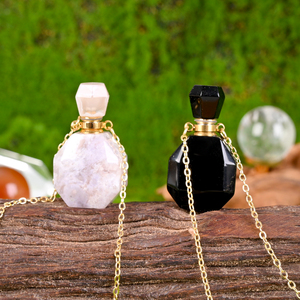 Nouveau design, flacons de parfum et d'huiles essentielles en cristal de quartz naturel de haute qualité, pendentif pour la décoration - Product Image 3