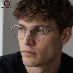 Lunettes <span class=keywords><strong>de</strong></span> <span class=keywords><strong>vue</strong></span> vintage en titane pur <span class=keywords><strong>de</strong></span> qualité supérieure pour hommes et femmes, montures légères en titane <span class=keywords><strong>de</strong></span> haute qualité en stock - Product Image 3