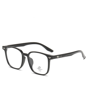 Lunettes anti-lumière bleue style coréen, monture complète, pour myopie, look discret, monture de lunettes vintage fine pour adultes unisexes - Product Image 1