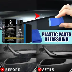 عامل تجديد السيارات بقطع بلاستيكية, عامل جديد لتجديد السيارة بقطع بلاستيكية مع إسفنج لإزالة البقع واسترداد الأجزاء الداخلية والخارجية للسيارات
