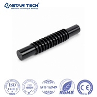 Eje de tornillo sin fin de plástico acetal de moldeo por inyección profesional con rosca de paso único para motores de elevalunas automotrices
