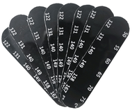 Papier adhésif thermochromique personnalisé à cristaux liquides 50-75°C, changeant de couleur, imperméable, résistant à l'huile, noir-à-translucide, auto-adhésif