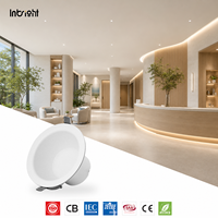 Downlight LED encastré à encoche profonde 90 °   Angle de faisceau anti-éblouissement 40 °   Diffuseur en aluminium moulé sous pression pour hôtel