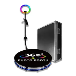 Oux 2023 vendita calda personalizzazione 360 Photo Booth Selfie Automatic Spin Christmas Party Wedding Photo Booth