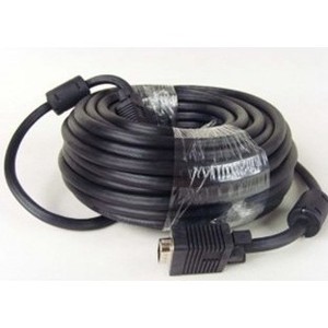 สาย VGA 20 เมตร แบบตัวผู้ต่อตัวผู้ ทองแดงปลอดออกซิเจน ป้องกันด้วยฉนวนถัก สำหรับจอภาพ ความละเอียด 1080P  หุ้มด้วย PVC บรรจุแบบม้วน - Product Image 3