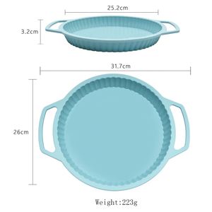 Outil de pâtisserie Maxfree, moule à pâtisserie rond multifonction sans BPA, moule à gâteau en silicone avec anneau en acier pour gâteau de 10 pouces - Product Image 6