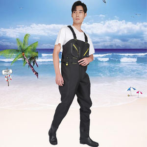 بولي كلوريد الفينيل 3 طبقات تنفس النايلون يطير الأسماك الصيد مع الأحذية للماء الصيد البدلة الخواضون الصدر - Product Image 3