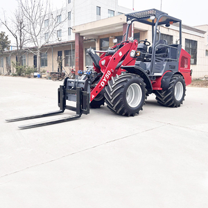 Mini chargeuse sur pneus articulée à faible bruit Charge nominale 1.4ton Farm Garden Front End Wheel Loader DY50 - Product Image 2