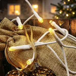 <span class=keywords><strong>Guirlande</strong></span> <span class=keywords><strong>lumineuse</strong></span> LED scintillante blanc chaud, étanche, à économie d'énergie, pour une ambiance romantique de mariage, idéale pour la décoration de véranda - Product Image 1