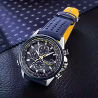Montre mécanique pour homme en acier inoxydable, verre saphir, aiguilles lumineuses, double fermoir