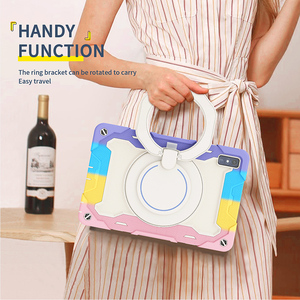 Para <span class=keywords><strong>Lenovo</strong></span> <span class=keywords><strong>Tab</strong></span> <span class=keywords><strong>M10</strong></span> 5G 10,6 TB-360ZU <span class=keywords><strong>Funda</strong></span> para tableta de cuerpo completo Hybrid 360 <span class=keywords><strong>Funda</strong></span> giratoria con correa para pata de cabra - Product Image 5