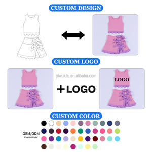 <strong>Girls</strong> Yoga Sleeveless Tank Skirt Set With Bow Detail Built In Shorts Sweet Casual Fast Shipping Customizable - Product Image 5
