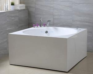 Akrilik Kamar Mandi Mewah Baru 55X55 Inci Bak Mandi Spa Hidro dan Bak Fungsi Pijat dengan Lampu Kromatik - Product Image 2
