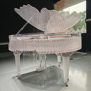 <span class=keywords><strong>Pianoforte</strong></span> di Lusso Personalizzato a 88 Tasti in Acrilico Trasparente con Arte Intagliata per Hotel di Lusso, Eventi Prestigiosi e Banchetti di Lusso - Product Image 1