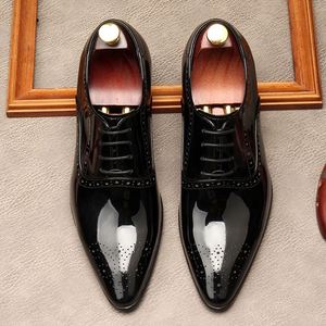 Chaussures en cuir décontractées pour hommes de style britannique, semelle souple en caoutchouc, bout pointu, confortables, tendance, intemporelles, légères et respirantes - Product Image 5