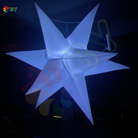 Étoile géante gonflable LED pour la publicité en boîte de nuit, décoration de ballon impressionnante pour les boîtes de nuit