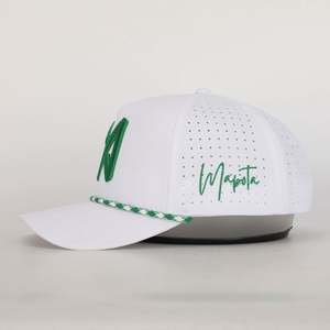 Gorra de Béisbol Deportiva Unisex Transpirable con Bordado de Perlas, Lazos en la Parte Trasera, Hebilla Metálica, Orificios Perforados, Impresión Puff, Tela Común - Product Image 3