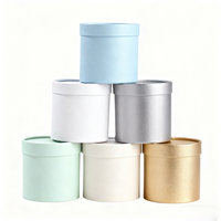 Boîte d'emballage ronde en carton de couleur unie en gros avec revêtement UV pour bougies et petites quantités minimales de commande – Nouveaux designs de boîtes