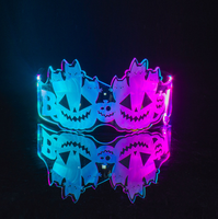 Lunettes LED colorées de Noël, lunettes de science-fiction, lunettes lumineuses de crâne pour Halloween, fête