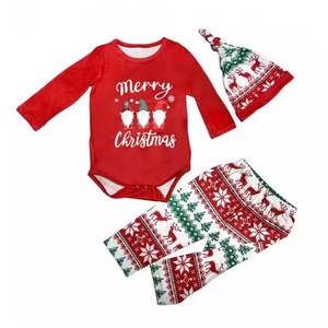 Nuevos Conjuntos Familiares Navideños a Juego, Pijamas Navideños Rojos a Cuadros, Camisetas de Manga Larga Raglán - Product Image 4