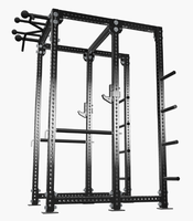 Rack de musculation commercial à 6 poteaux pour la musculation en salle de sport