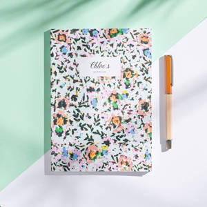 Carnet à spirale personnalisé à motifs floraux, journal ligné à couverture rigide avec nom personnalisé, agenda, cadeau pour femmes, filles, <span class=keywords><strong>bureau</strong></span>, école - Product Image 6