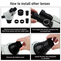 Multi-Directional Micro-Setting Microscope with Inlaid Mirror Spring Bracket for Jewelry Machines Equipment Diamond Setting