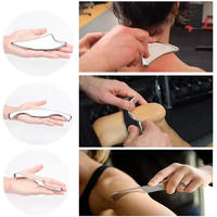 Ensemble d'outils de massage à gratter avec logo personnalisé, 5 pièces, planche de Gua Sha en acier inoxydable pour le corps entier, IASTM, couteau de libération des fascias