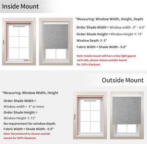 Blackout Roller <span class=keywords><strong>Window</strong></span> Shades, Persianas sem fio com isolamento térmico, Tecido de proteção UV, Fácil de instalar - Product Image 6
