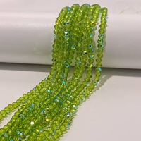 Perles de verre facettées multicolores de haute qualité, couleur AB, 4 mm, pour la fabrication de bijoux