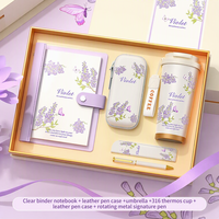 Coffret Cadeau d'Affaires Chinois en Métal Violet Personnalisé, Gravure Laser, Souvenir d'Anniversaire d'Entreprise, Boîte de Cadeau pour Clients, Cadeau de Remerciement