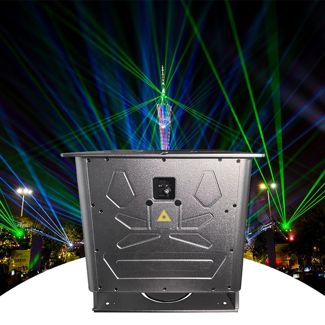 High Power 40W RGB 3D Animation Laser Outdoor Event Moving Head Landmark Laser Projector for Adversting City Laser