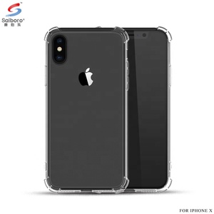 Saiboro gota resistencia Ultra delgada transparente para iphone x caso de la cubierta de tpu transparente - Product Image 5