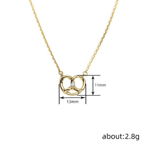 Collana con Ciondolo a Cuore per Donne, Stile Pavé Scintillante, Gioielli alla Moda per Uso Quotidiano, Regalo - Product Image 4