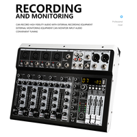 Console de mixage audio professionnelle KP-6, mixeur compact 6 canaux, contrôleur DJ avec effets numériques DSP pour petites manifestations et streaming en direct