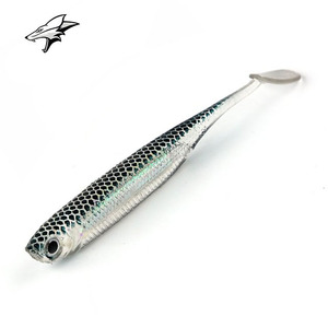 Soft Plastic Fishing Lure Foil Inside 3in Soft Fishing Bait Lure