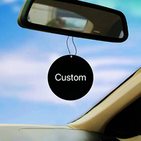 Cadeaux promotionnels en gros, logo personnalisé, désodorisant de voiture en papier de coton longue durée, différentes senteurs, à suspendre au rétroviseur