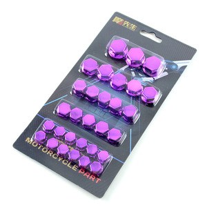 Pièces de modification pour <span class=keywords><strong>moto</strong></span> : Cache-vis décoratif en acier pour tête de moteur, couvercle de vis arrière pour scooter, fabriqué en Chine - Product Image 1