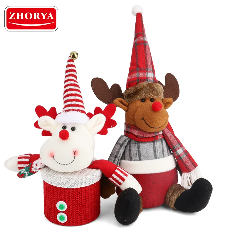 Zhorya Cute candy paper storage jar apple storage box Christmas gift decoration candy jar