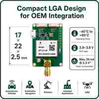 Modul GNSS Tri-Band WT-27-HP L1 L2 L5 400 Saluran dengan Dual UART I2C RTCM3.X untuk Penentuan Posisi Otomotif dan Industri