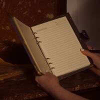 Carnet à spirales rechargeable en cuir personnalisé La Belle et la Bête Journal littéraire pour cadeau de vacances Livre d'écriture A5 A6
