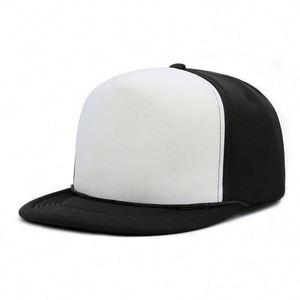 Gorra de Béisbol Unisex de 5 Paneles con Visera Plana, de Espuma, con Cierre a Presión, para Deportes al Aire Libre, de Dos Tonos, Estructurada, Regalo Promocional - Product Image 1