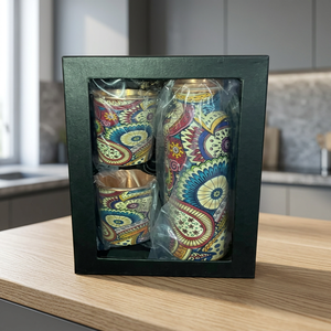 Sublimated Copper Water Bottle Set Double Wall Portable <b>Drinkware</b> Custom Gift for Business Travel Office - I H C - Product Image 1