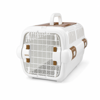 Cage de transport pour animaux de compagnie, grande, durable, respirante, en ABS solide, approuvée par les compagnies aériennes pour chiens et chats, pour voyages en plein air