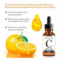 Sérum hydratant et éclaircissant pour la peau, anti-âge, à l'acide hyaluronique, végan, bio, à la vitamine C, pour le visage, marque privée
