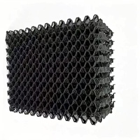 Panel de Enfriamiento Evaporativo con Marco de Acero Inoxidable Galvanizado y PVC Plástico Negro para Granjas Avícolas, Granjas Porcinas, Invernaderos y Ganado